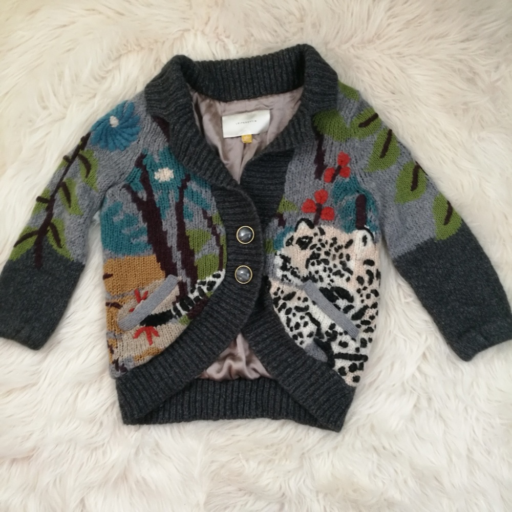Leifsdottir Monkey Jungle Leopard Cardigan